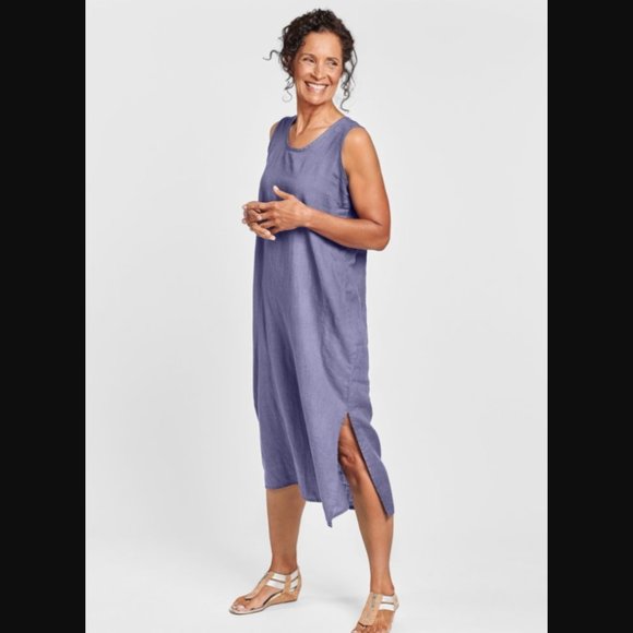 Flax Dresses & Skirts - Flax 100% linen Slipster Maxi Dress